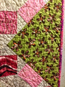 Quilting and binding detail, Finley's Quilt